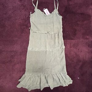 Olive Green Jessica Simpson mid dress